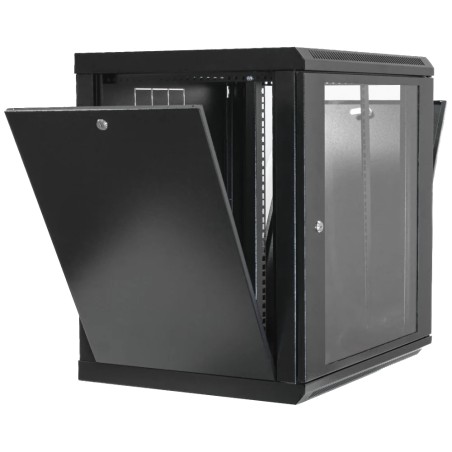Шафа 19"12U, 600х600х640мм акрилове скло, чорна