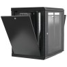 Шафа 19"12U, 600х600х640мм акрилове скло, чорна
