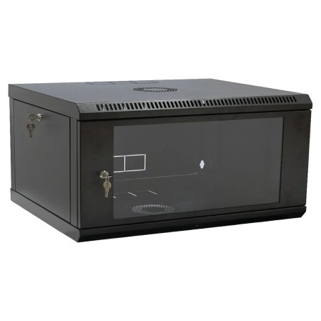 Шафа 19" 4U 600x400x284мм акрилове скло, чорна