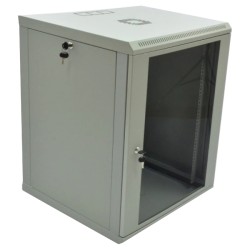 Шафа 15U 600х600х773 мм акрилове скло сіра