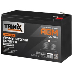Свинцево-кислотна акумуляторна батарея TRINIX SUPER CHARGE 9А•г 12В