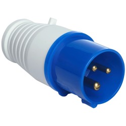 Вилка переносна UEA 013 16А 220В 2Р+Е IP44