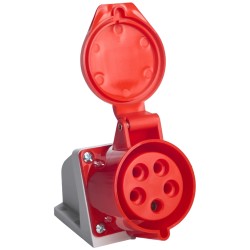 Розетка стаціонарна зовнішня UEA 115 16А 380В 3Р+N+Е IP44