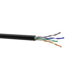 мідь зовнішній ЗЗКМ Кабель Cat. 5e U/UTP 4x2x24 AWG PE (К)(70910031) бухта 500м.
