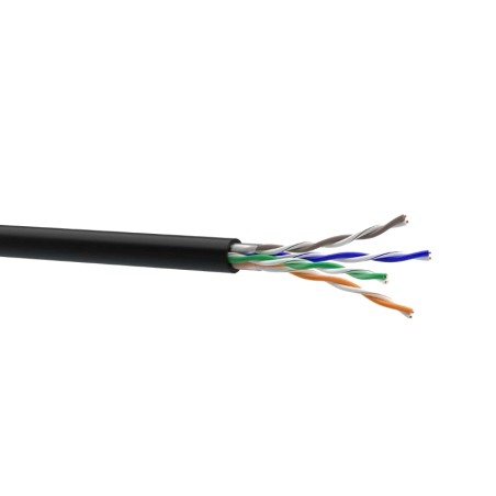 мідь зовнішній ЗЗКМ Кабель Cat. 5e U/UTP 4x2x24 AWG PE (К)(70910031) бухта 500м.