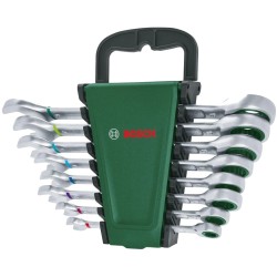Набір ключів комбінованих Bosch (1600A027PS) з тріскачкою 8 шт