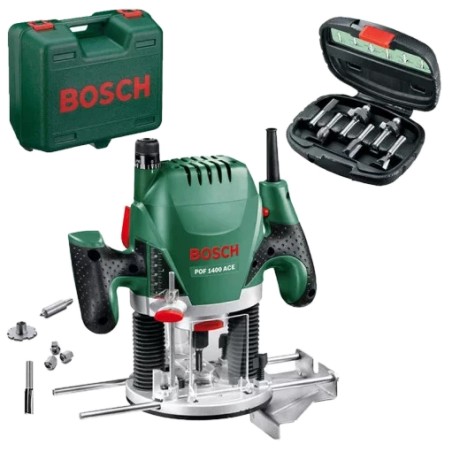 Фрезер + набір фрез Bosch POF 1400 ACE