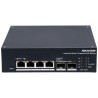 Комутатор 4 порти керований Hikvision DS-3T1506HP-EI-UPS PoE