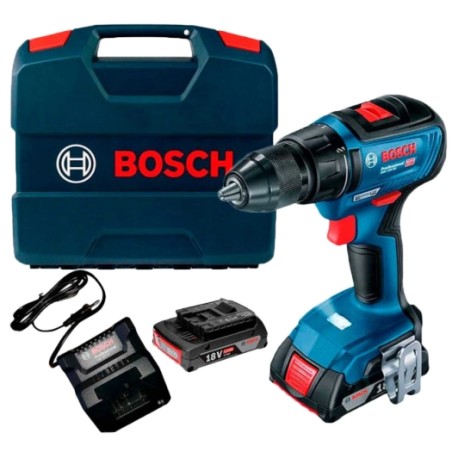 Акумуляторний дриль-шурупокрут + 2 акб 18 В / 2 А•г + ЗП GAL 18V-20 + L-Case Bosch Professional GSR 18V-50 (06019H5000)