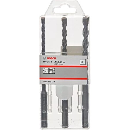 Набір бурів по бетону Bosch SDS plus-1 6/8/10x160мм