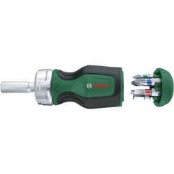 Викрутка Bosch Stubby (1600A027PK) з тріскачкою + 6 біт