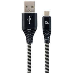 Кабель Cablexpert CC-USB2B-AMmBM-2M-BW USB 2.0/Micro B 2м