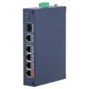 Комутатор 4 порти керований Dahua DH-CHS4106-4ET-60 PoE